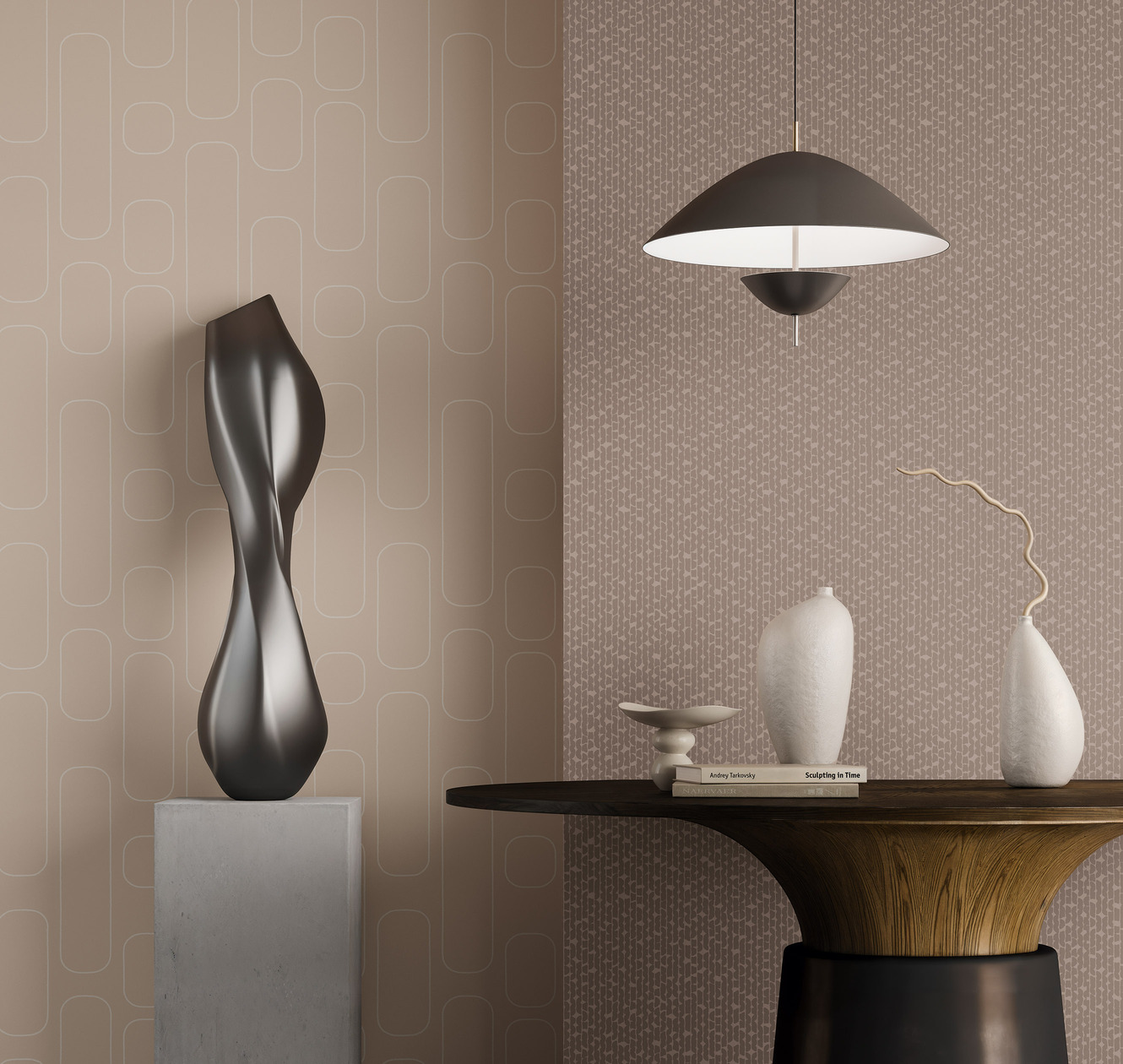 Обои Milassa Солярис Дизайн 451 SOL6 012 10,05×1 фото в интерьере